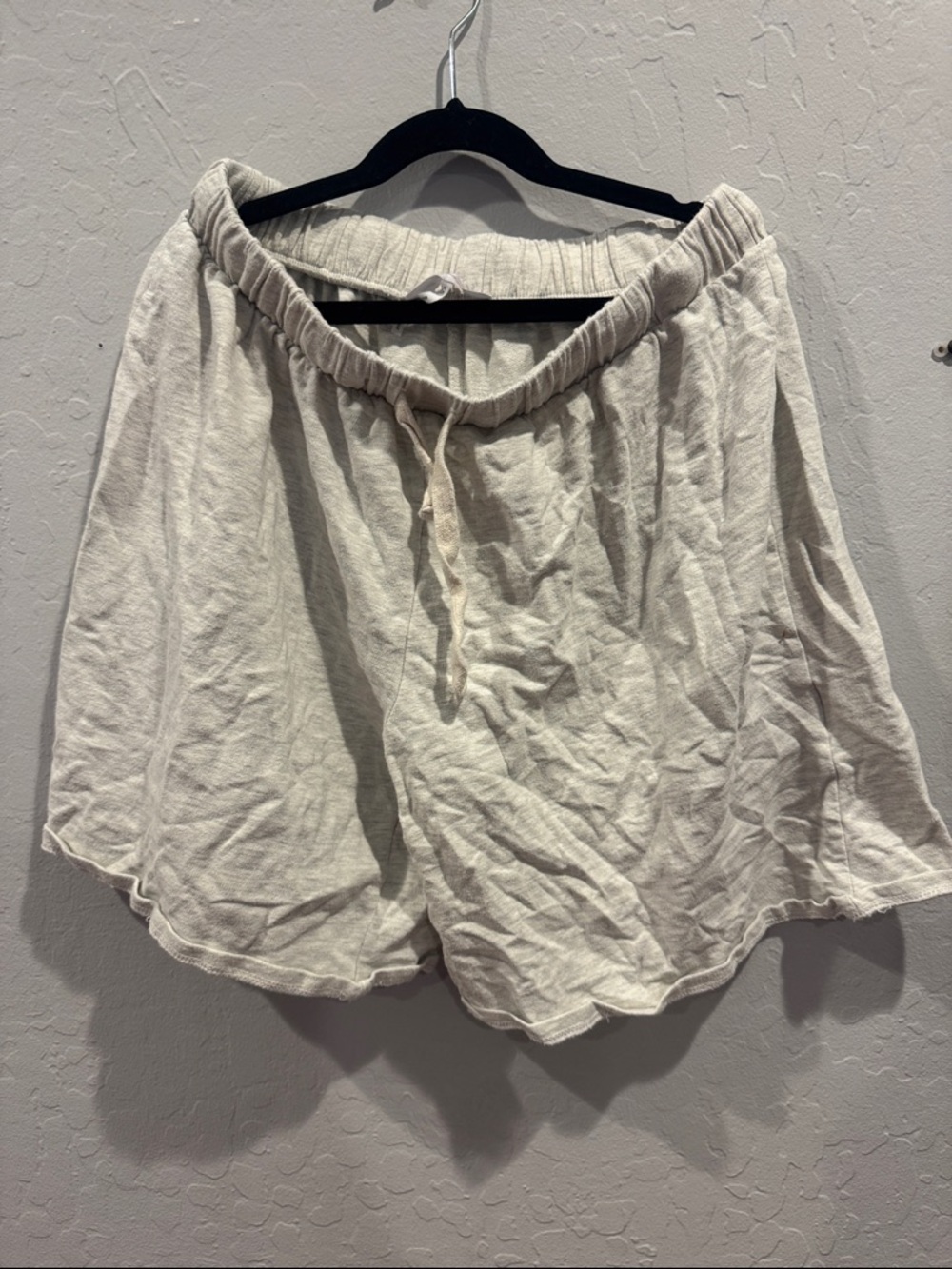 Urban Outfitters Light Cream Elastic Waist Shorts